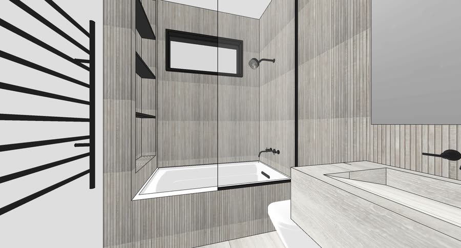 Daughter bathroom, first presentation, view 1