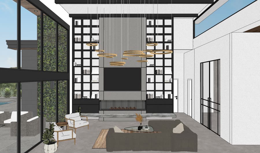 Interiors, earlier set, frame 13
