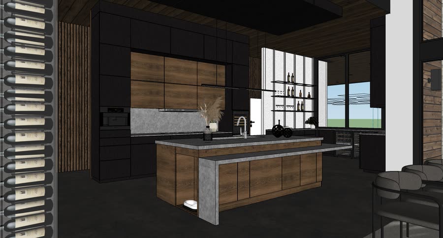 Kitchen scheme A, view one