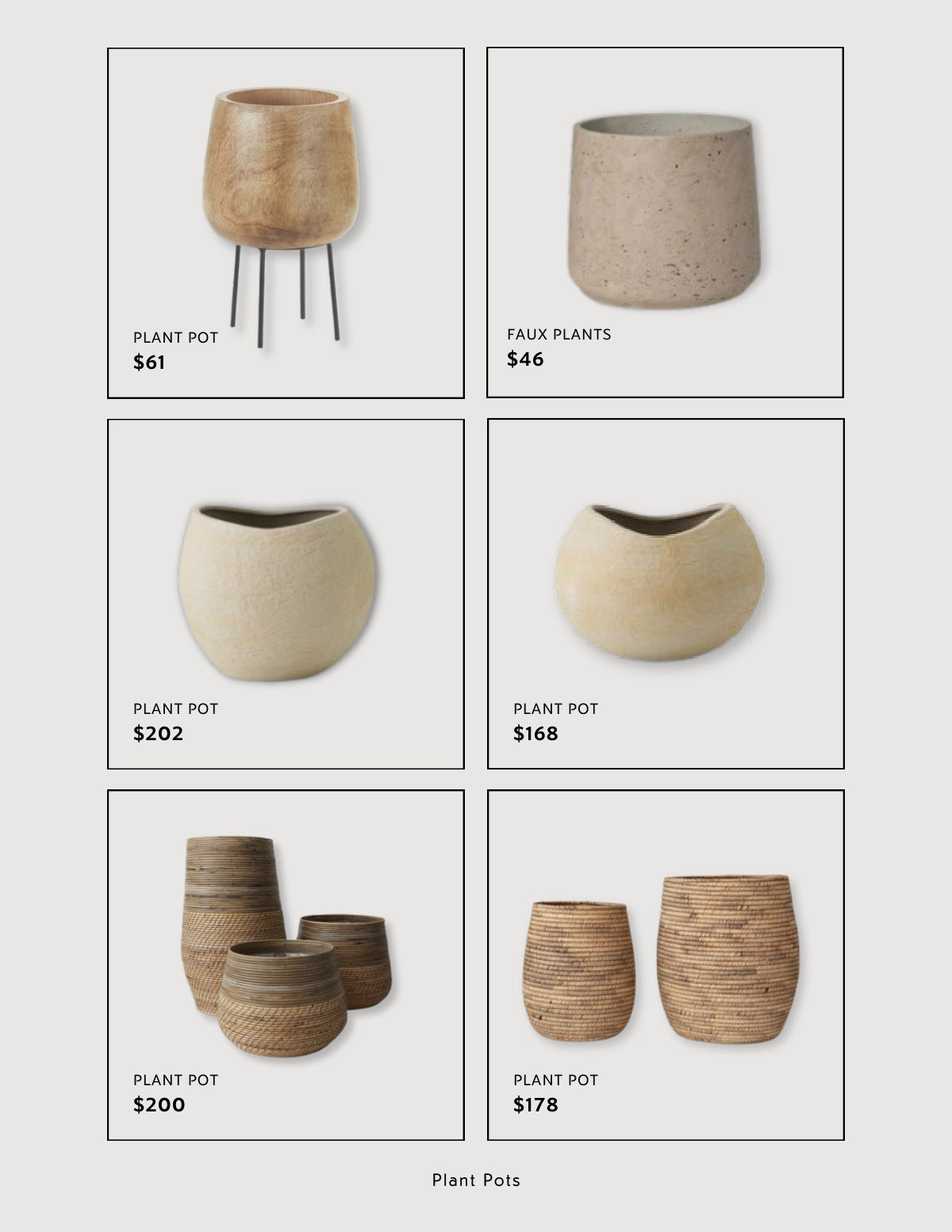Catalogue page 6: fittings listed with supplier and price
