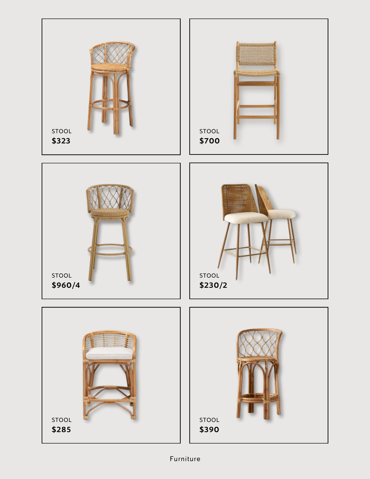 Catalogue page 14: fittings listed with supplier and price