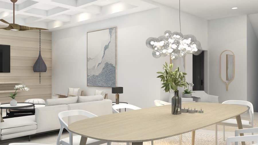 Main areas, renderings, frame 4