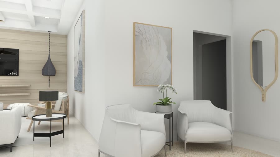 Main areas, renderings, frame 5